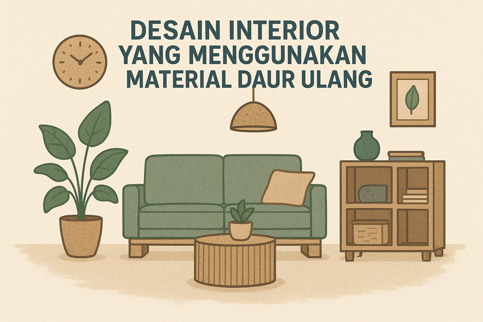 Desain Interior yang Menggunakan Material Daur Ulang